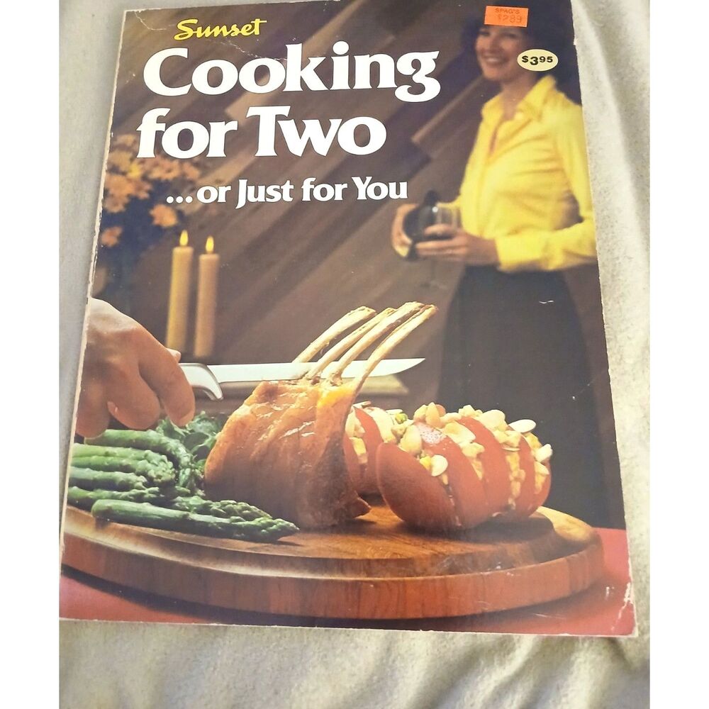 Sunset Cooking for Two cor Just For You cookbook paperback 1980 vintage